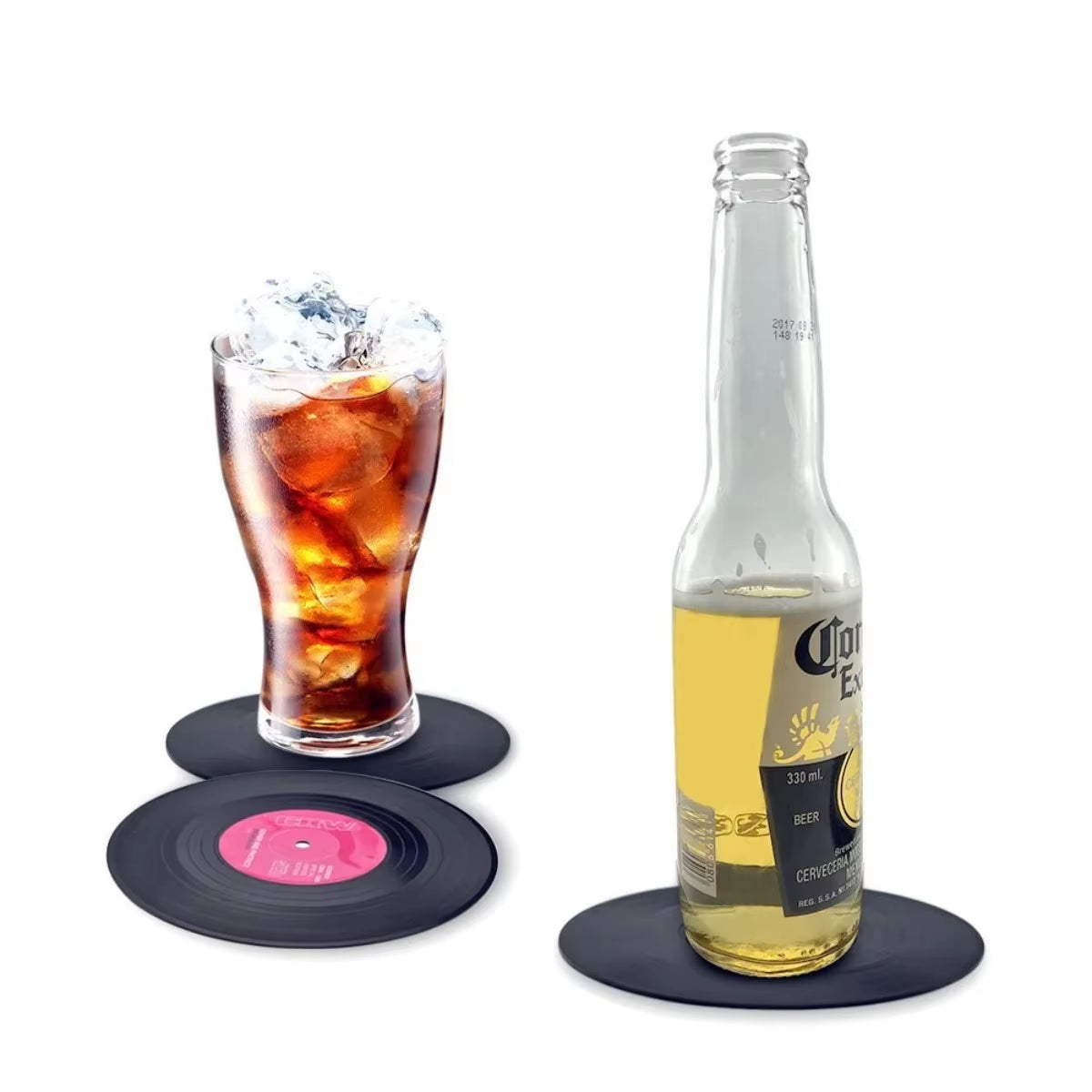 Vinyl Record Coasters