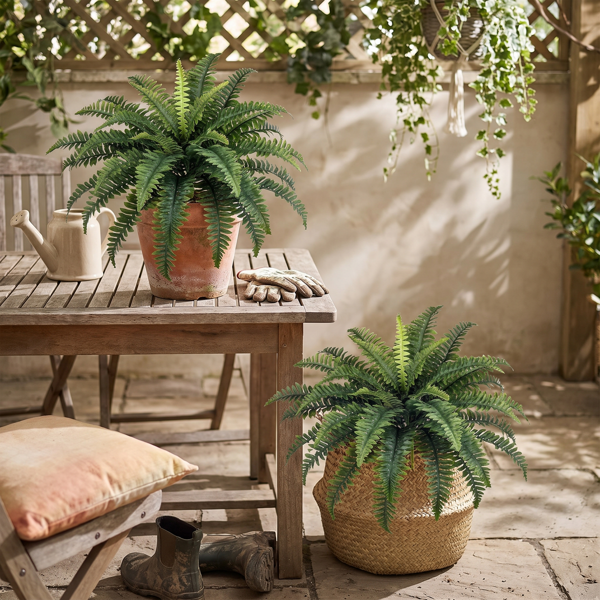 Ferns Artificial Bush Plants