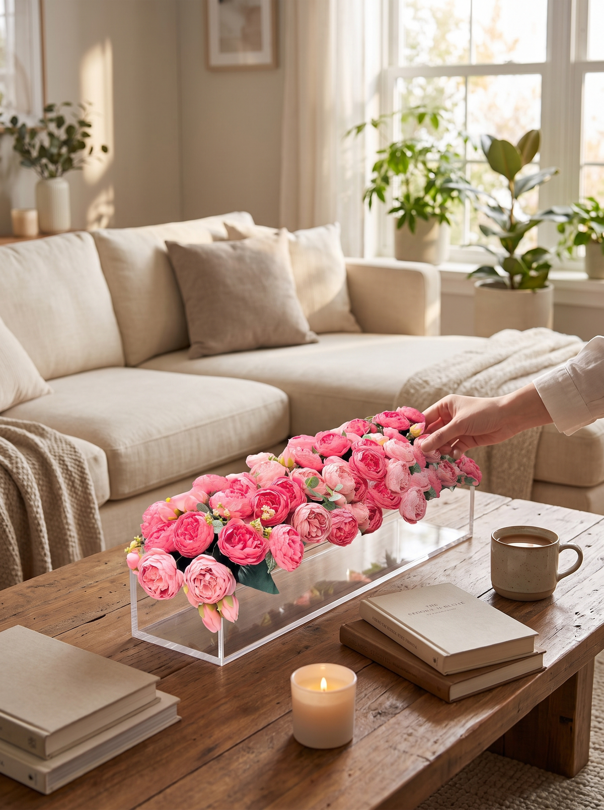 Acrylic Multi Hole Flower Arrangement Vase 3