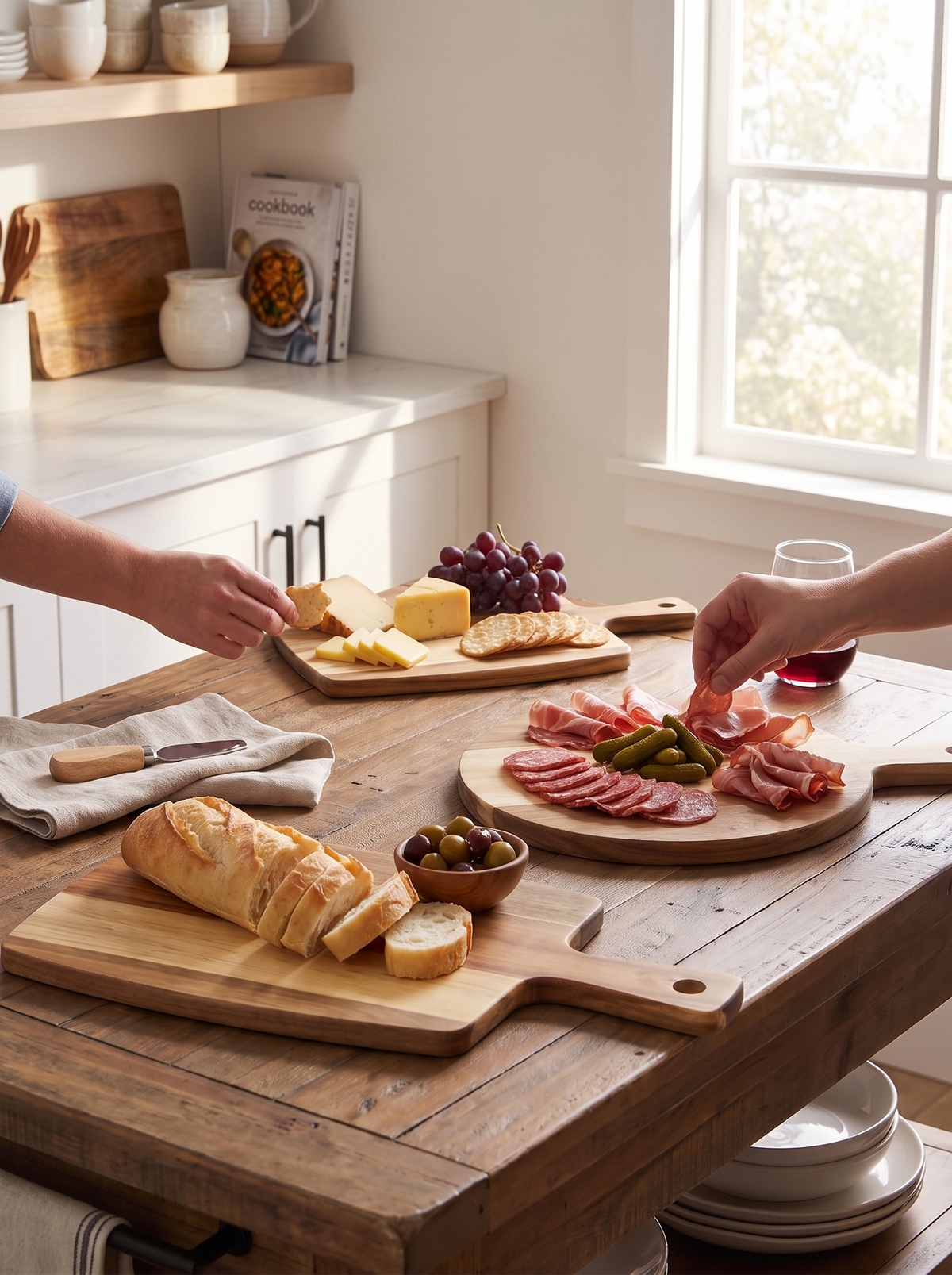 acacia-iwt2 3-Piece Acacia Cutting Board Set hardwood durability